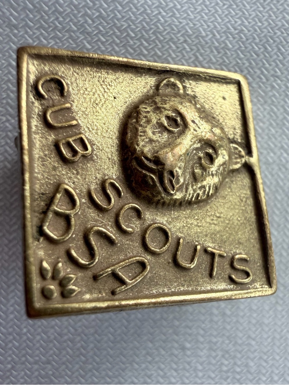 Cub Scouts BSA Brass Cub Scout Bear Pin